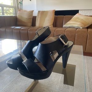 Black MICHAEL Michael Kors Buckle Heel